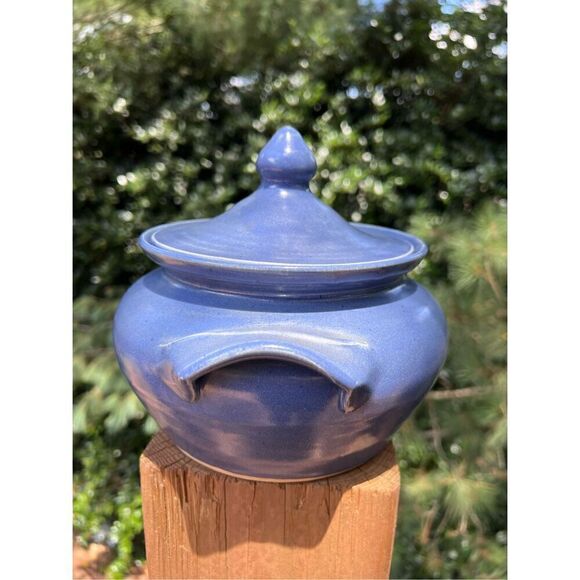 Vintage Shelton Pottery Canister Seagrove NC - Picture 5 of 9